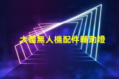 大疆無人機配件輔助燈珠,夜飛真需要它嗎